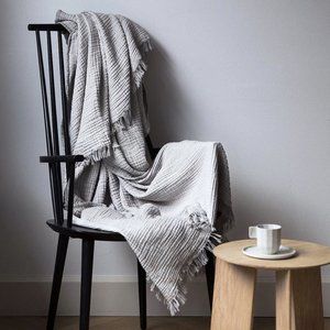 HAY Crinkle Throw Blanket 100% Cotton